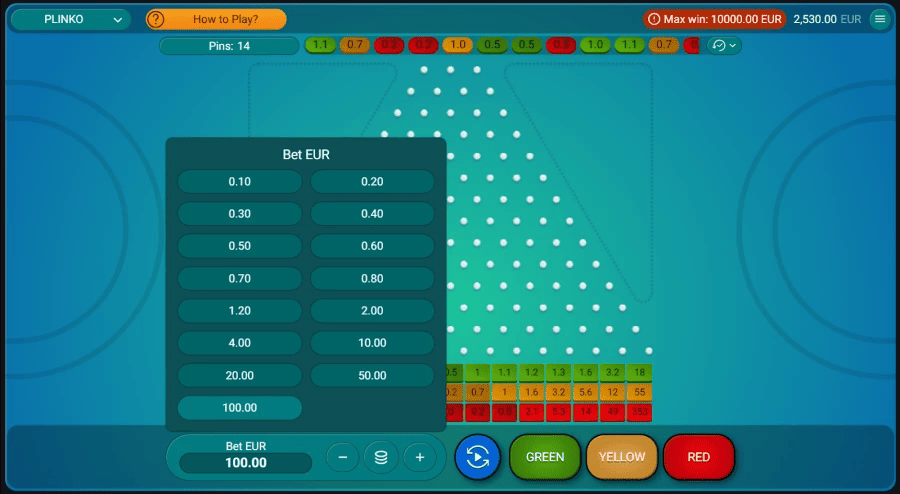 Plinko μπάλας